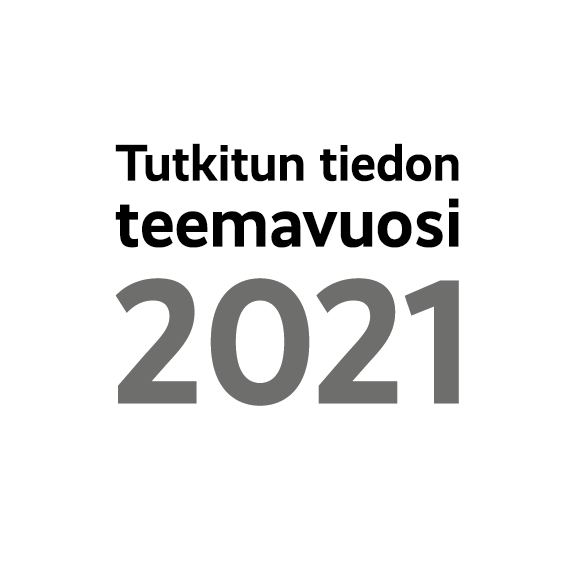 Tutkitun tiedon teemavuosi 2021 logo