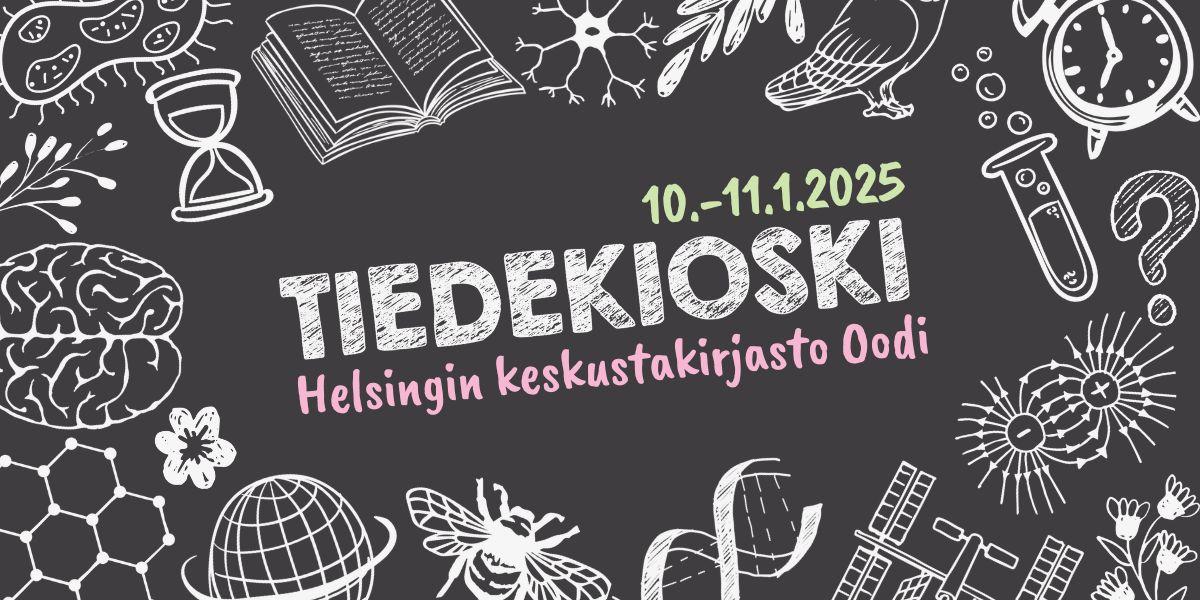 Tiedekioski Helsingin keskustakirjasto Oodissa 10.-11.1.2015.