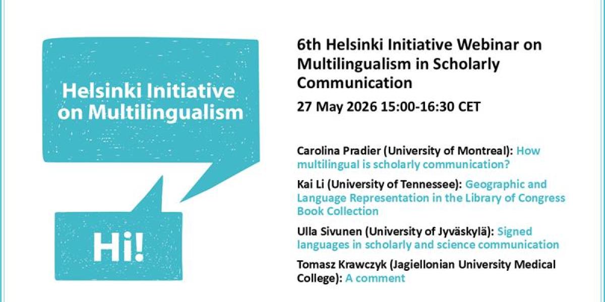 Logo, speakers and presentation titles 