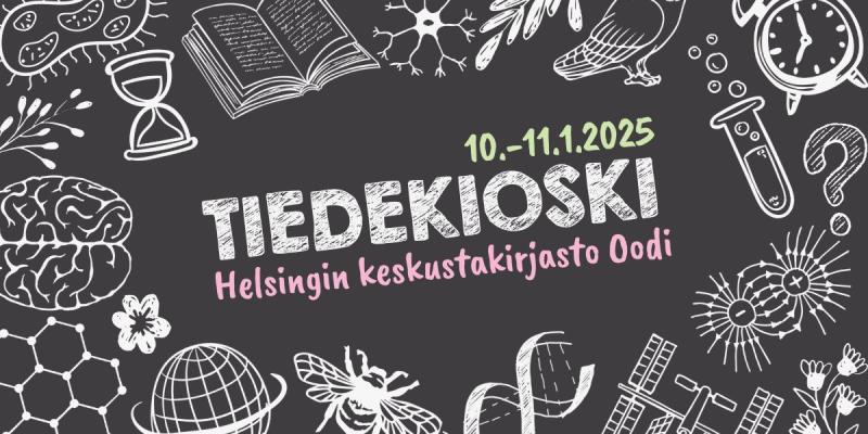 Tiedekioski Helsingin keskustakirjasto Oodissa 10.-11.1.2015.