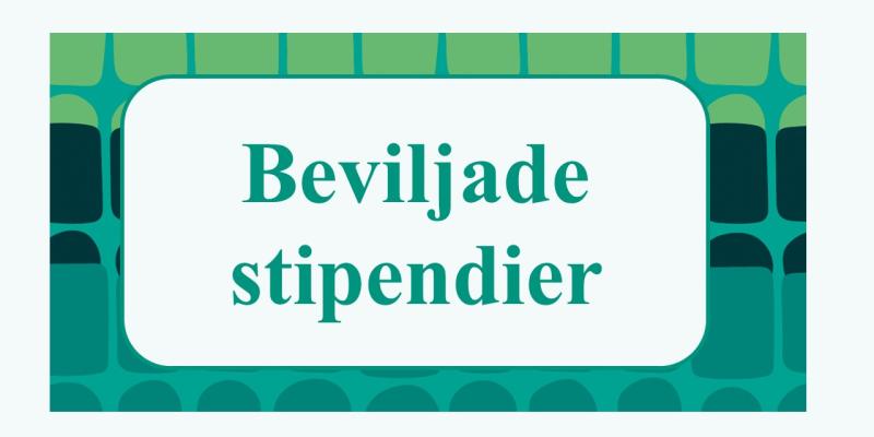 Text Beviljade stipendier.