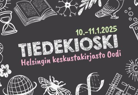 Tiedekioski Helsingin keskustakirjasto Oodissa 10.-11.1.2015.