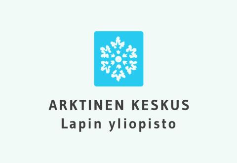 Logo ja teksti Arktinen keskus, Lapin yliopisto. 